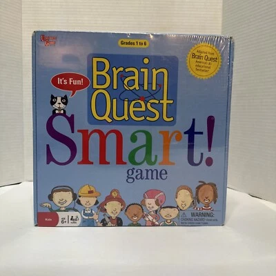Brain Quest Smart! Game Grades 1-6 Ages 6+/2-4 Players University Games  - Image 1 of 4