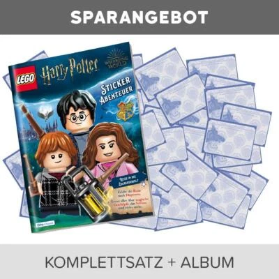 BLUE OCEAN LEGO Harry Potter - Viaggio nel Mondo Magico Adesivi da Collezione Set Completo + Album