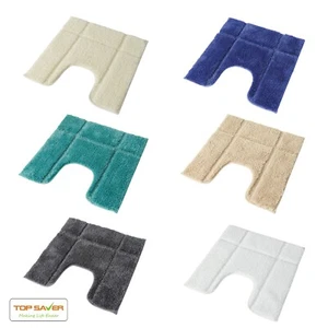 Pedestal antideslizante para inodoro absorbente de agua pedestal colchoneta con respaldo de goma - Imagen 1 de 8
