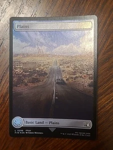 Plains (0296) Final Fantasy Foil MTG NM Magic Land Card Full Art - Picture 1 of 3