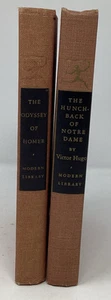 Set of 2 The Odyssey of Homer The Hunchback of Notre Dame Modern Library Edition - Picture 1 of 13