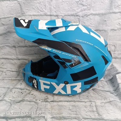 Casco FXR Clutch MX Pequeño 55-56 cm Azul DOT ECE Race Division WAR Forro Foto 1 de 4