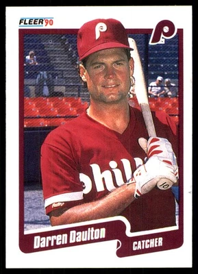 Darren Daulton 1990 Fleer #555 Phillies MLB LEER ENVÍO GRATUITO AutographDen Foto 1 de 2