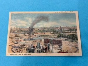 Postal antigua moderna del campo petrolífero del oeste de Texas - Imagen 1 de 9