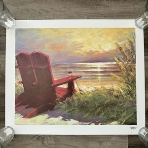 Sedia da spiaggia firmata Adirondack Marko Mavrovich It Gets Better Print 19,5 x 23,5 - Foto 1 di 10