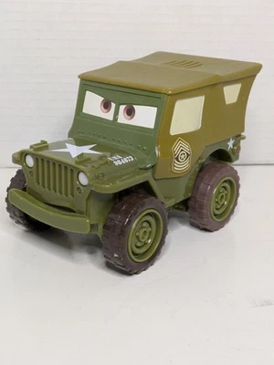 Disney Pixar "Cars" Sarge Shake‑N‑Go Car by Mattel - Pre-Owned Tested & Working - Image 1 of 4