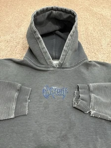 Vintage Y2K No Fear Men’s Thrashed Faded Skate Hoodie Size Large - Picture 1 of 8