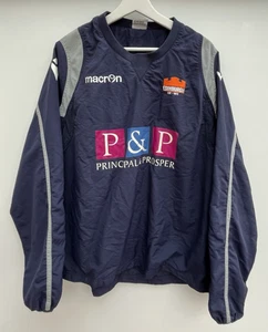 Edinburgh Rugby Training Top Macron Blue Waterproof Long Sleeve Mens Medium M - Picture 1 of 7