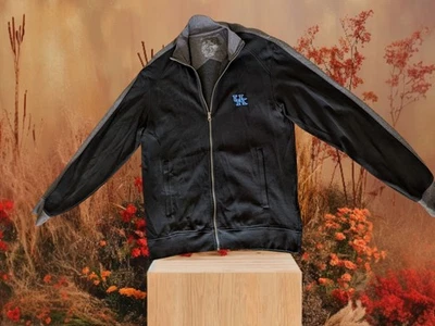 Kentucky Wildcat Jacket Mens L Cutter Buck Black Full Zip Pockets Embroidered - Image 1 of 4