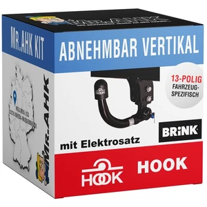 Enganche de remolque vertical para BMW Serie 5 F10 10-14 Hook desmontable + 13 polos específico - Imagen 1 de 3