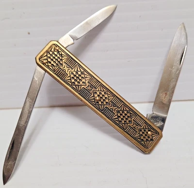 VINTAGE ROSTFEI GML GERMAN 3-BLADE GENTLEMENS POCKET KNIFE - Image 1 of 4