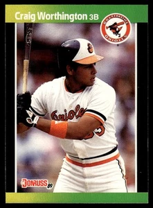 1989 Donruss #569 Craig Worthington "LEAF, INC." & "*Denotes - Picture 1 of 2