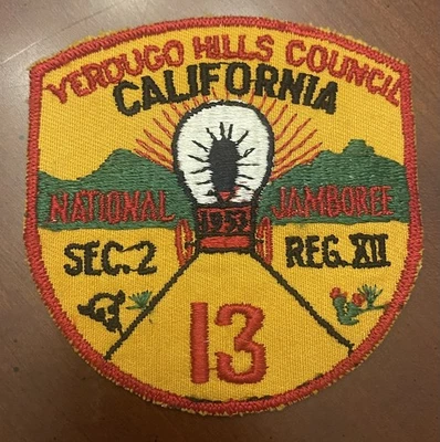 Verdugo Hills Council 1953 National Jamboree Contingent Patch Spe-Le-Yai 249 BSA - Image 1 of 2