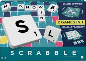 Mattel Games Scrabble Board Game, Family Word Game with Two Ways to Play - Picture 1 of 2