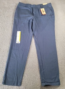 Pantalon chino femme Woolrich Sunday bleu taille 8 coupe décontractée décontractée - Photo 1 sur 13