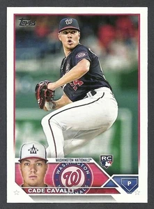 2023 Topps #320 - Cade Cavalli Washington Nationals RC - Bild 1 von 2