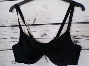 LADIES GEORGE BLACK UNDERWIRED NON PADDED BRA SIZE 40D - Picture 1 of 3