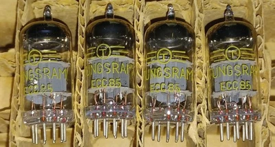 4 tubos Tungsram ECC85 6AQ8 Foto 1 de 3