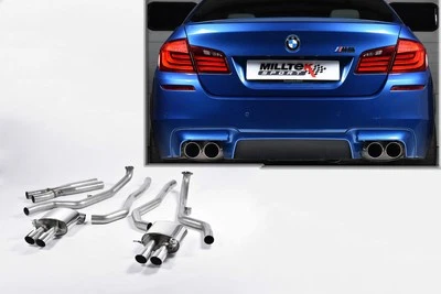 Milltek Sportauspuffanlage BMW M5 F10, Bj. 2011-2016, Endrohr 4x90mm rund - Bild 1 von 4