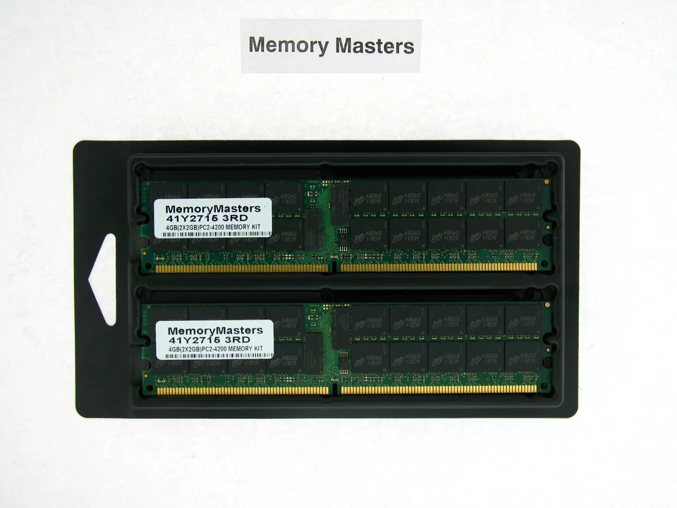 41Y2715 4GB  (2x2GB) PC2-4200 Memory IBM eServer xSeries - Image 1 of 1