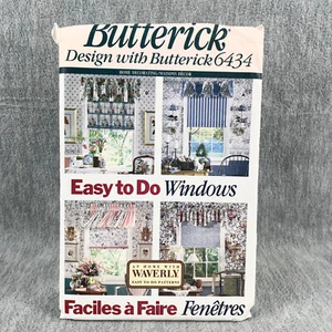 Butterick 6434 Window Treatment Valance and Shades Easy Waverly Sewing Pattern - Picture 1 of 4