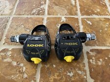Look Free Arc Clipless Black/Yellow Bike Pedals Set Made In France