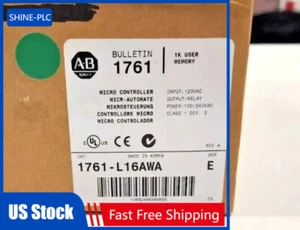 New AB 1761-L16AWA MicroLogix 1000 16 Point Controller 1761L16AWA US Free Tax - Picture 1 of 3