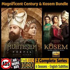 Muhtesem Yuzyil & Kosem * Twin Series * 1080p FHD * English Subs * No  Ads * USB - Picture 1 of 1