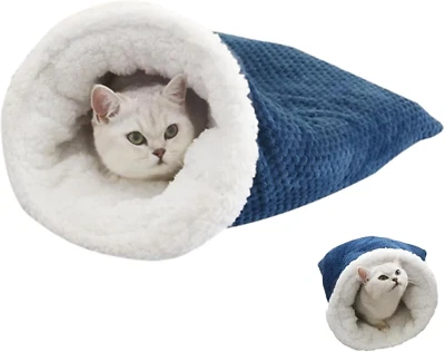 Cat Winter Sleeping Bag,Cat Sleeping Bag,Cat Bed Cave,Pet Mat Warming Pad Sack - Image 1 of 4