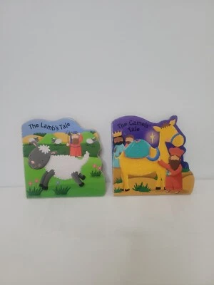 Set of 2 Board Books The Lambs Tale The Camels Tale Textured Christian Flying Fr - Image 1 of 4
