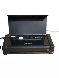 Epson WorkForce WF-110 Wireless Mobile Inkjet Printer Wi-Fi Black + AC Adapter - Picture 1 of 15