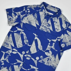 JOHN GALLIANO Boys Kids Gazette Cotton Button-Down Shirt Short Sleeve 8 Years - Picture 1 of 6