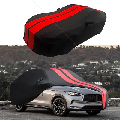 For INFINITI  QX50 EX Indoor Red Line Dustproof Stain Stretch Full Car Cover Foto 1 de 4