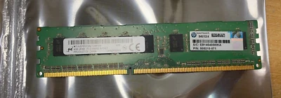 4GB MT18JSF51272AZ-1G4K1ZG  4GB 2Rx8 PC3-10600E-9-13-E3.  HP-500210-071 - Image 1 of 4