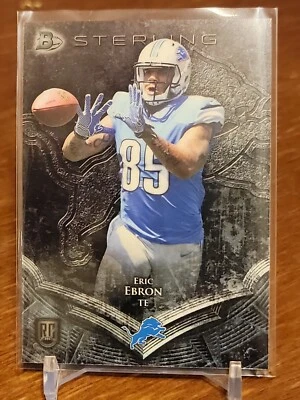 2014 Bowman Sterling Football Card #17 Eric Ebron Rookie - Image 1 of 2
