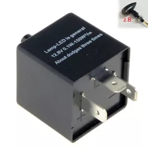 Auto Motorrad LED Blinkrelais CF13 3Polig Last unabhänig Blinkgeber Einstellbar - Bild 1 von 4