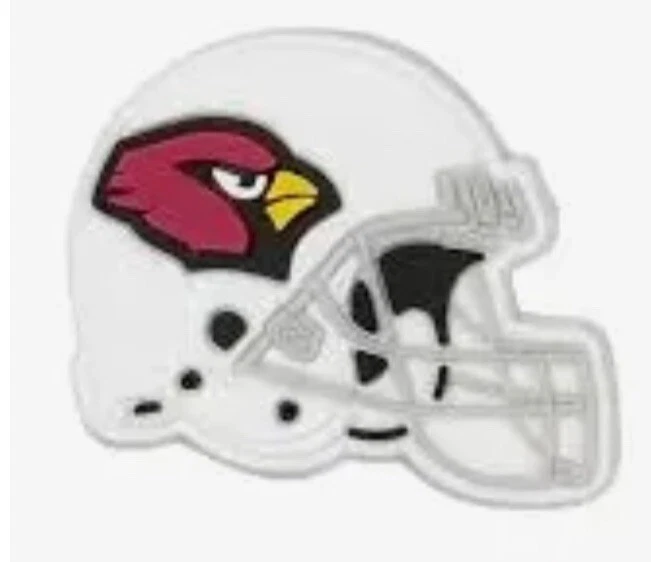 NFL Arizona Cardinals 2 Pcs  Football for Croc Charm Jibbitz Helmet Shoe - Image 1 of 1