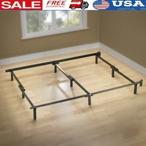 Metal Bed Frame Queen Standard Frame Steel Support Easy Assembly Low Profile New - Picture 1 of 9