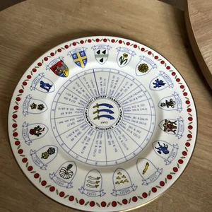 County Cricket Club Champions Middlesex Collectors Plate 1993 Royal Grafton - Picture 1 of 4