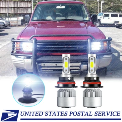 Kit de faros LED para MONTERO 1992-1997 9004 HB1 6000K bombillas blancas haz alto-bajo Foto 1 de 4