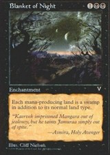Blanket of Night ~ Lightly Played Visions MTG Magic UltimateMTG Black Card