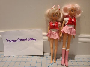 Set of 2 Sailor Minimoon dolls Moon Chibimoon rini 2000 irwin - Picture 1 of 12
