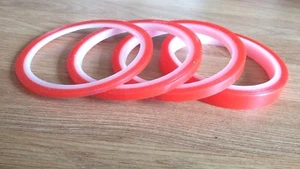 5M Roll Double Sided Red Tape 3mm/6mm/9mm/12mm NEW - Picture 1 of 1