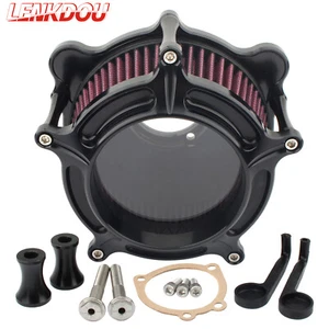 CNC Clear Air Cleaner Intake Filter For Harley Touring Street Glide Softail Dyna - Bild 1 von 11