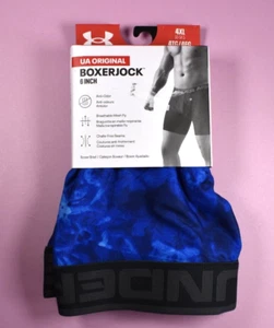 Under Armour 1307038 Men's UA Tech 6" Boxerjock Blue Size 4XL 50-54.5 NEW - Picture 1 of 6