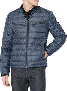 Neu Andrew Marc dunkelblauer gefütterter Herrenmantel Jacke Größe 2XL - Bild 1 von 8