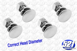 Fits Mopar Bumper Bolts 4 SuperBee Charger Cuda Challenger Dart Valiant Duster - Imagen 1 de 1