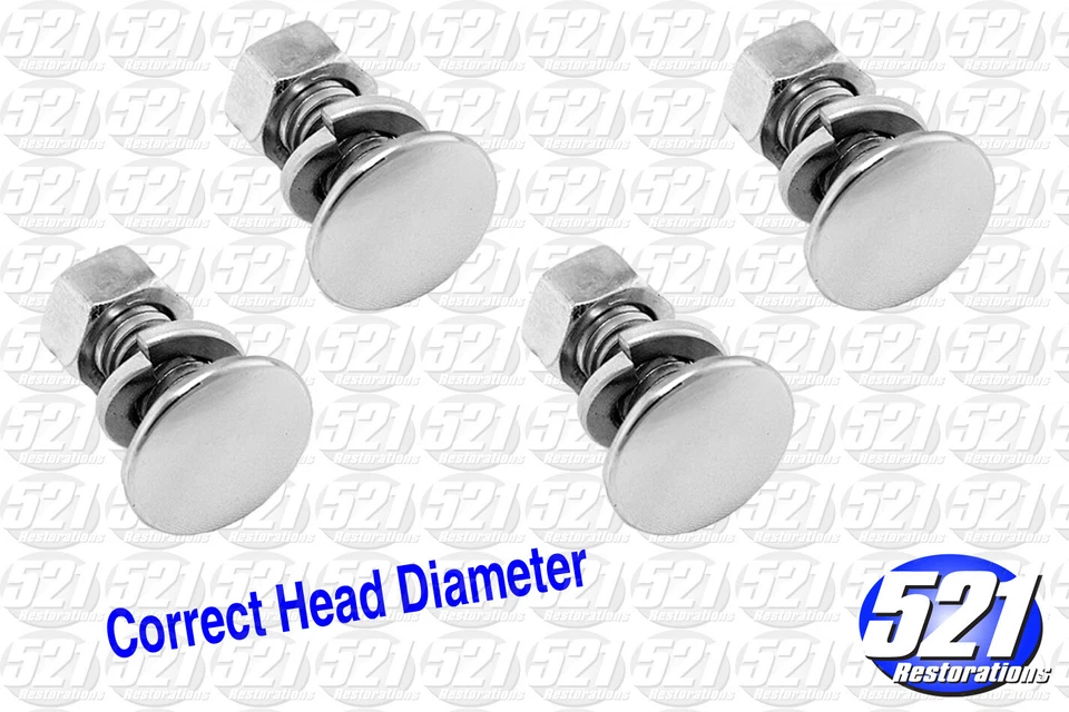 Fits Mopar Bumper Bolts 4 SuperBee Charger Cuda Challenger Dart Valiant Duster Foto 1 de 1