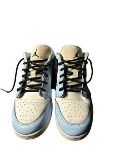 Size 5.5 - Jordan 1 Low Ice Blue With black - Picture 1 of 6