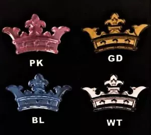 Tiara Corona Príncipe Princesa Dije Acrílico Adornos Motivos Capia 24 unidades - Imagen 1 de 12